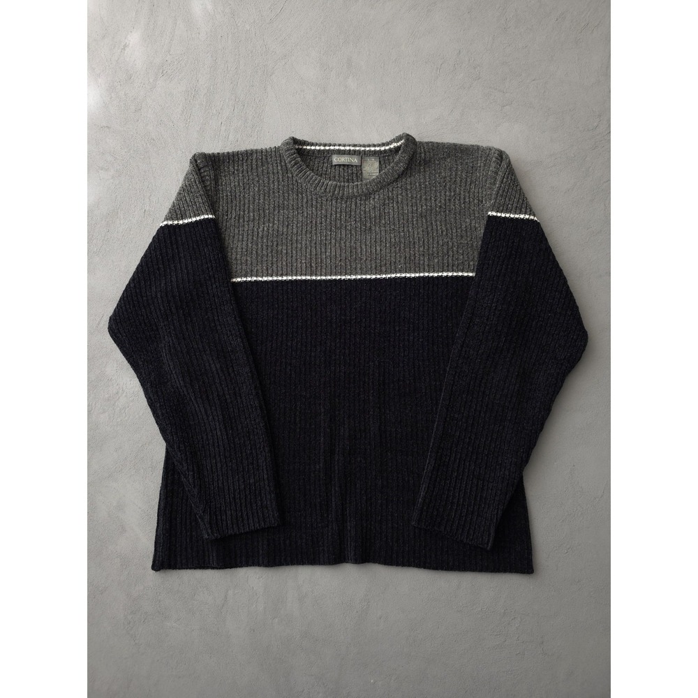 Vintage 2000s Cortina Acrylic Long Sleeve Crewneck Sweater Soft Fabric L Men's